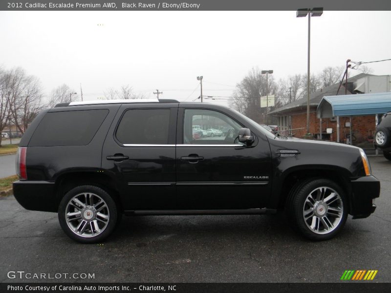 Black Raven / Ebony/Ebony 2012 Cadillac Escalade Premium AWD