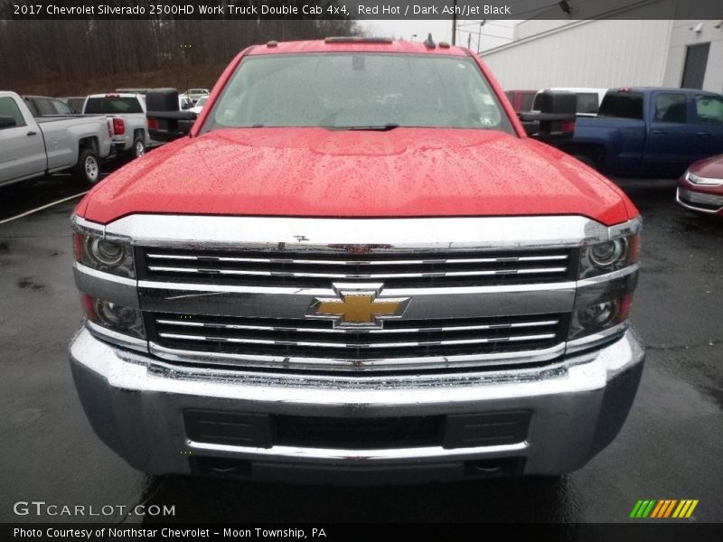 Red Hot / Dark Ash/Jet Black 2017 Chevrolet Silverado 2500HD Work Truck Double Cab 4x4