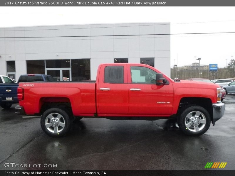 Red Hot / Dark Ash/Jet Black 2017 Chevrolet Silverado 2500HD Work Truck Double Cab 4x4