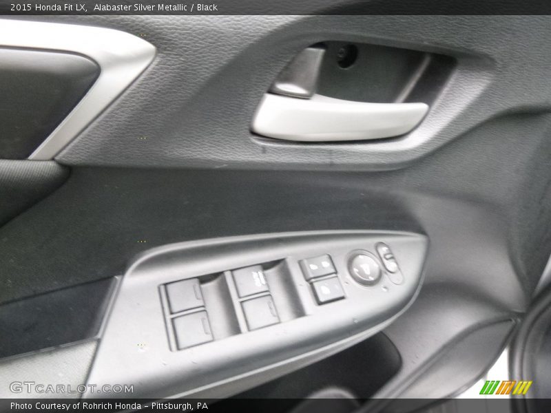 Alabaster Silver Metallic / Black 2015 Honda Fit LX