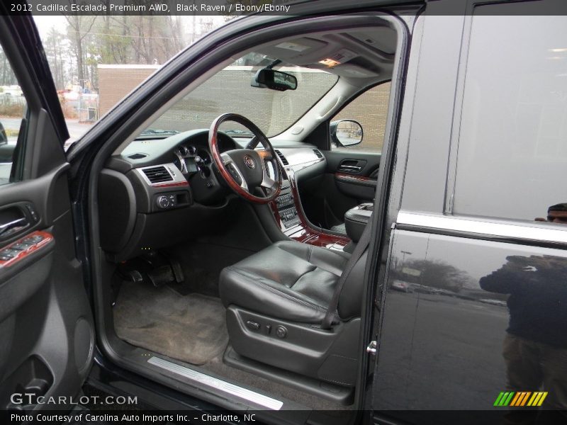 Black Raven / Ebony/Ebony 2012 Cadillac Escalade Premium AWD