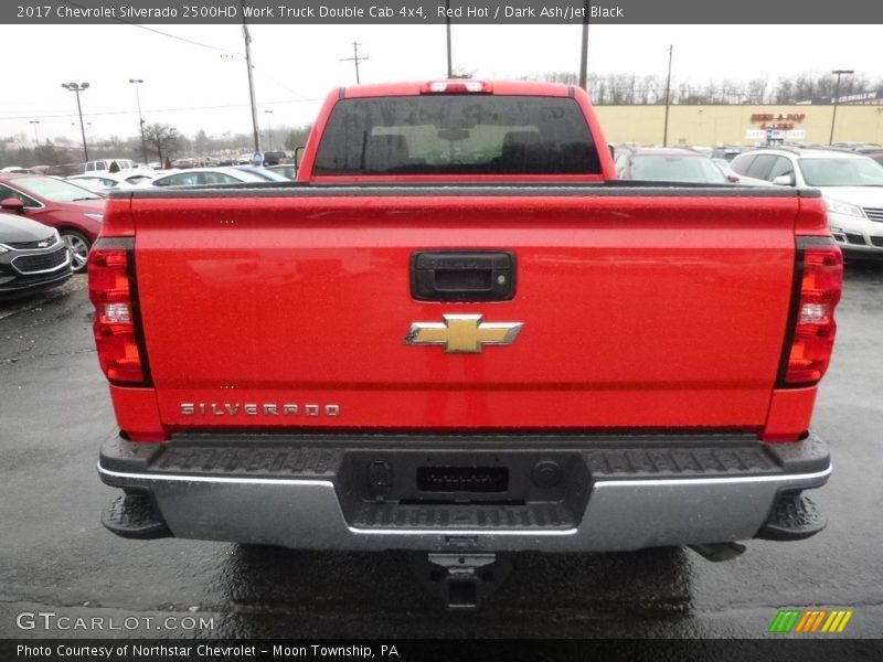 Red Hot / Dark Ash/Jet Black 2017 Chevrolet Silverado 2500HD Work Truck Double Cab 4x4