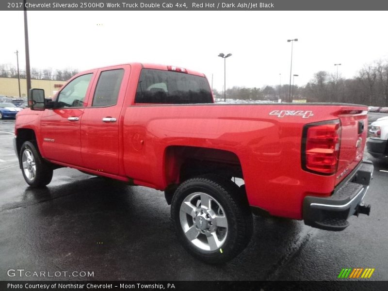 Red Hot / Dark Ash/Jet Black 2017 Chevrolet Silverado 2500HD Work Truck Double Cab 4x4