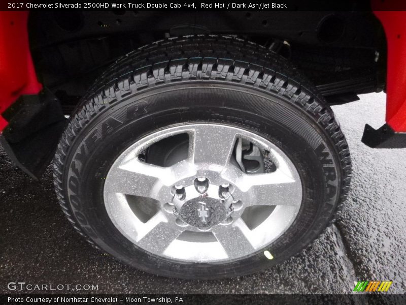 Red Hot / Dark Ash/Jet Black 2017 Chevrolet Silverado 2500HD Work Truck Double Cab 4x4