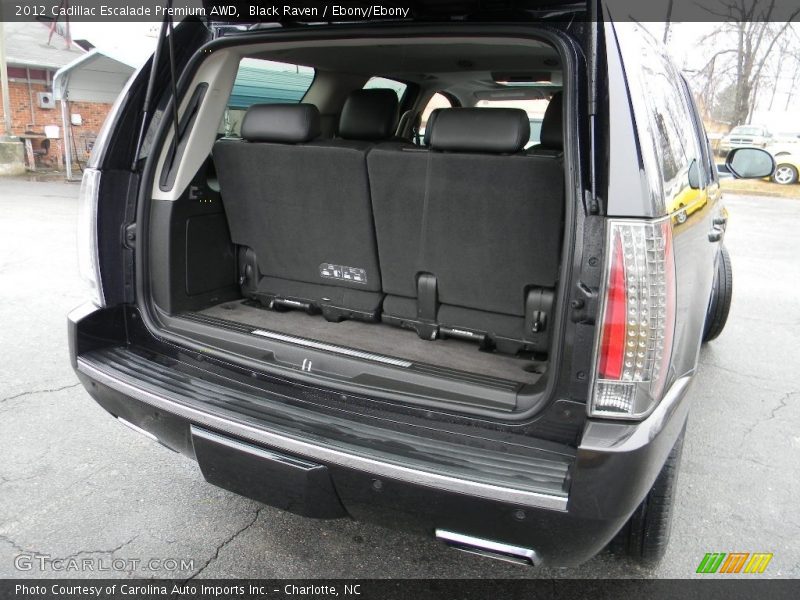 Black Raven / Ebony/Ebony 2012 Cadillac Escalade Premium AWD