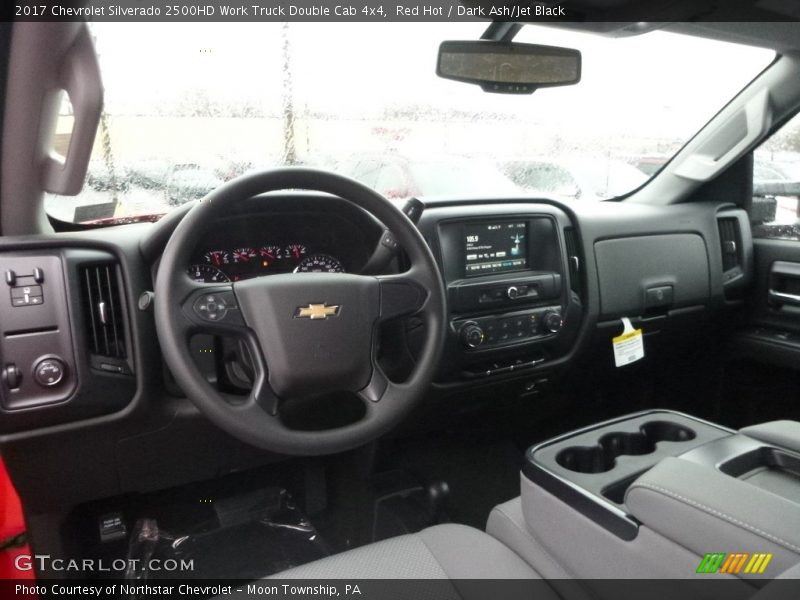 Red Hot / Dark Ash/Jet Black 2017 Chevrolet Silverado 2500HD Work Truck Double Cab 4x4