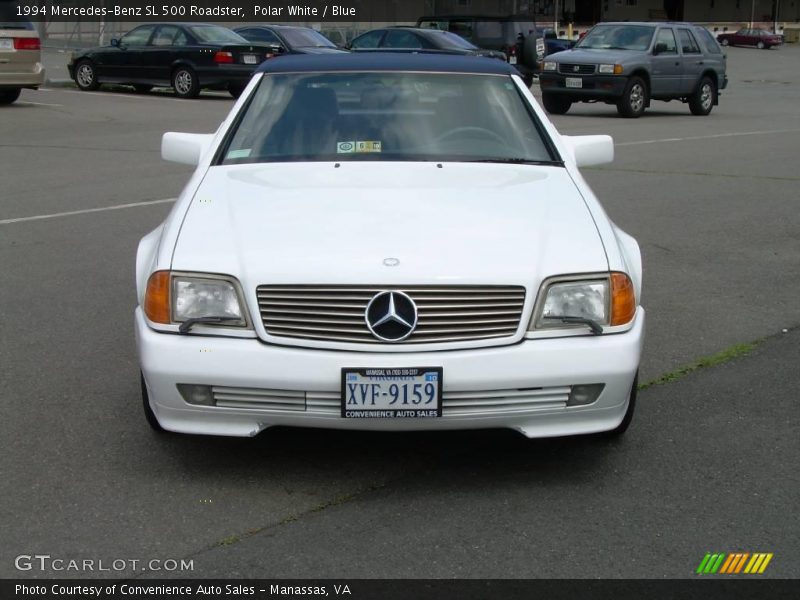 Polar White / Blue 1994 Mercedes-Benz SL 500 Roadster