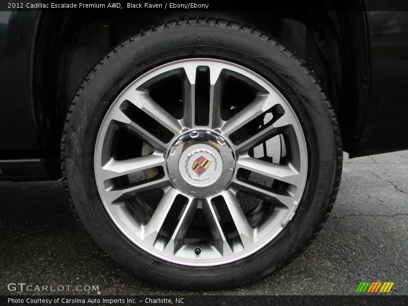 Black Raven / Ebony/Ebony 2012 Cadillac Escalade Premium AWD