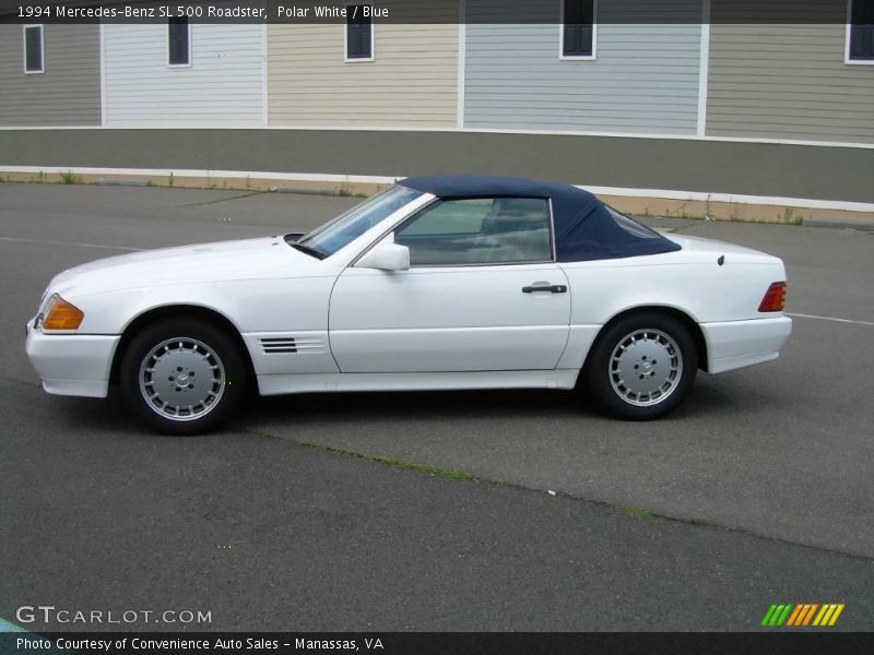 Polar White / Blue 1994 Mercedes-Benz SL 500 Roadster
