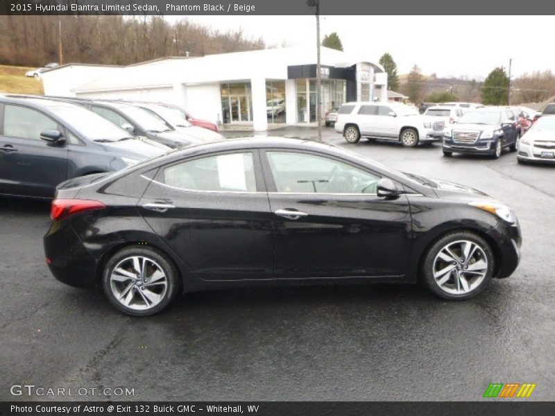 Phantom Black / Beige 2015 Hyundai Elantra Limited Sedan