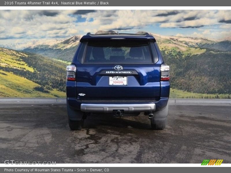 Nautical Blue Metallic / Black 2016 Toyota 4Runner Trail 4x4