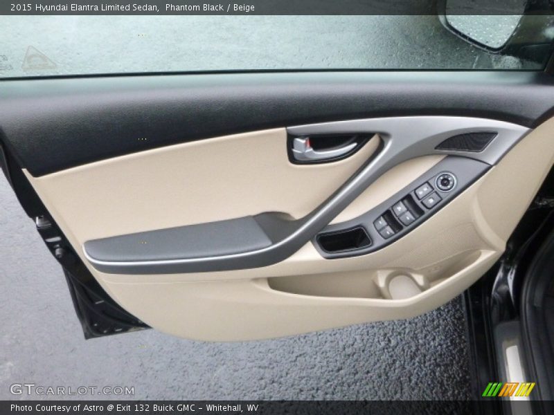 Phantom Black / Beige 2015 Hyundai Elantra Limited Sedan