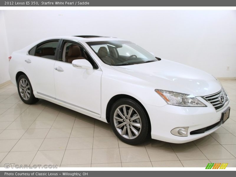 Starfire White Pearl / Saddle 2012 Lexus ES 350
