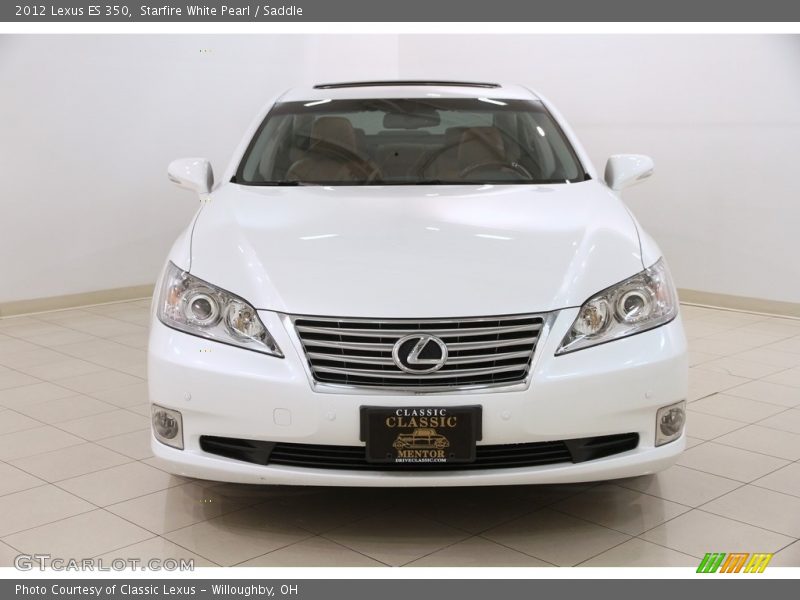 Starfire White Pearl / Saddle 2012 Lexus ES 350