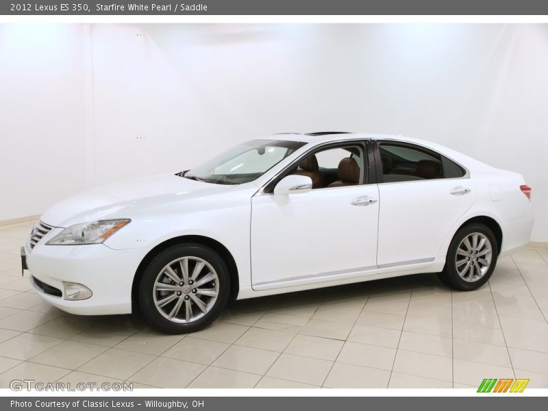 Starfire White Pearl / Saddle 2012 Lexus ES 350