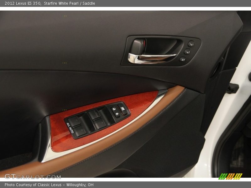 Starfire White Pearl / Saddle 2012 Lexus ES 350