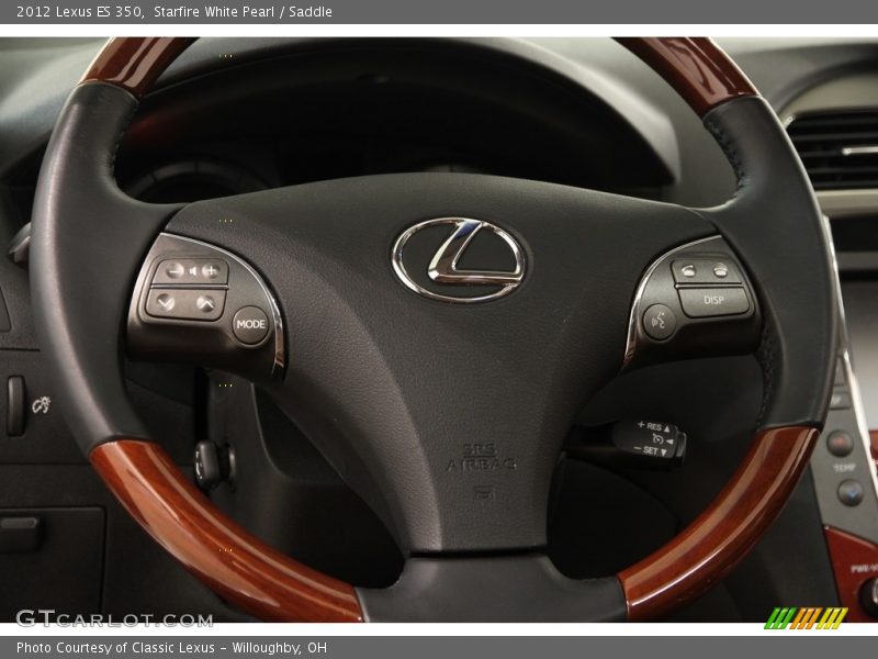 Starfire White Pearl / Saddle 2012 Lexus ES 350