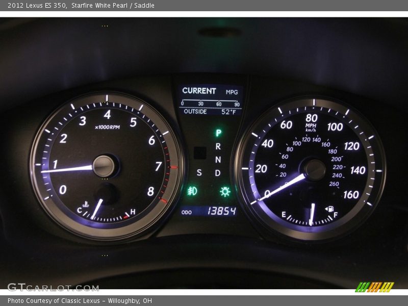 Starfire White Pearl / Saddle 2012 Lexus ES 350