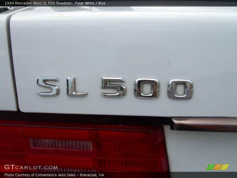Polar White / Blue 1994 Mercedes-Benz SL 500 Roadster