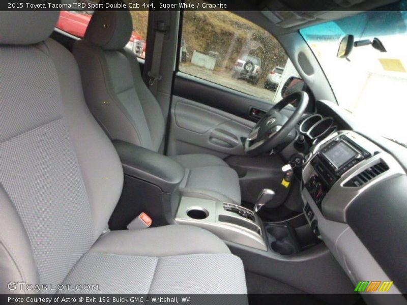 Super White / Graphite 2015 Toyota Tacoma TRD Sport Double Cab 4x4