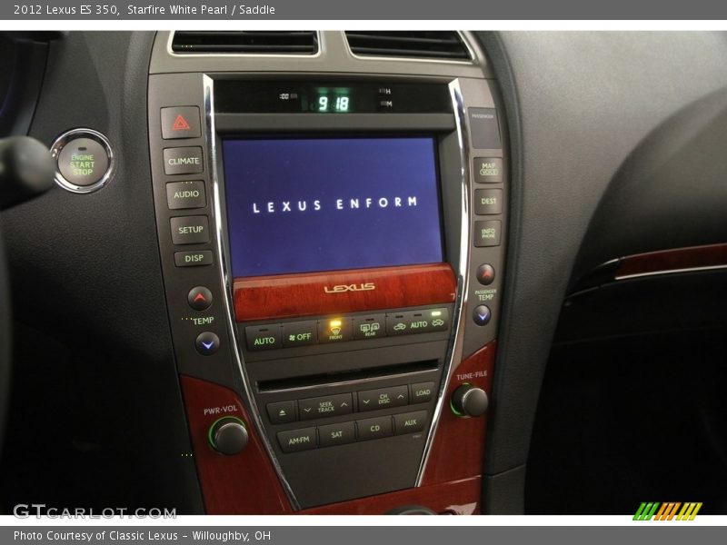 Starfire White Pearl / Saddle 2012 Lexus ES 350