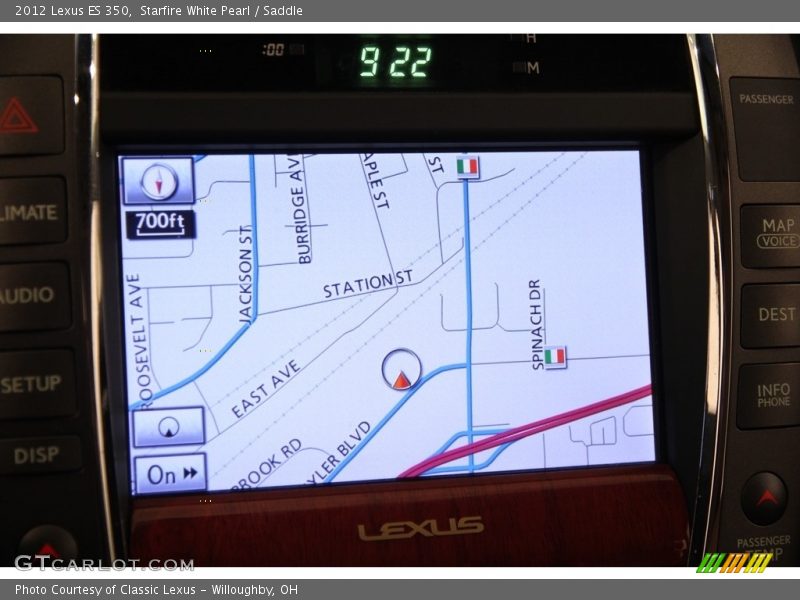 Starfire White Pearl / Saddle 2012 Lexus ES 350