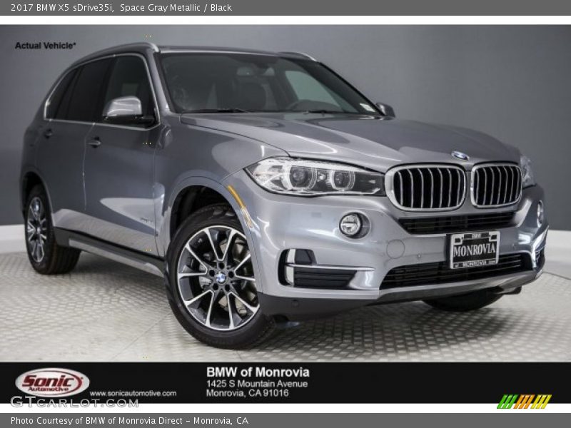 Space Gray Metallic / Black 2017 BMW X5 sDrive35i