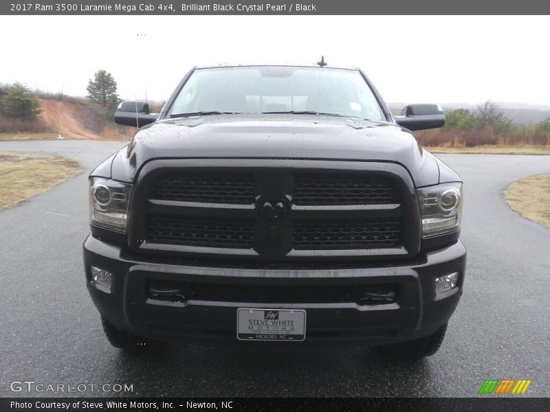 Brilliant Black Crystal Pearl / Black 2017 Ram 3500 Laramie Mega Cab 4x4