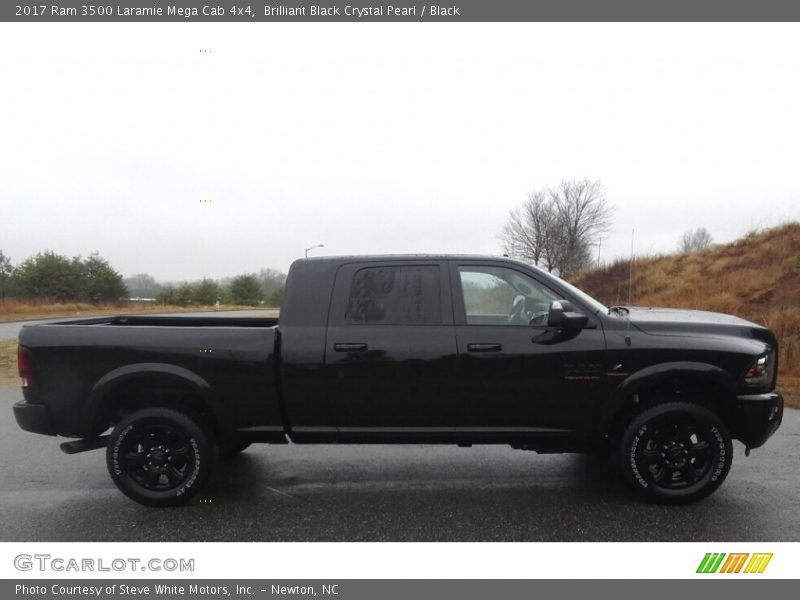 Brilliant Black Crystal Pearl / Black 2017 Ram 3500 Laramie Mega Cab 4x4