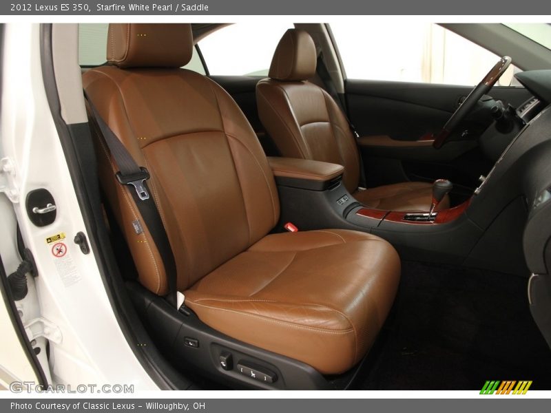 Starfire White Pearl / Saddle 2012 Lexus ES 350
