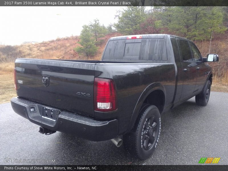 Brilliant Black Crystal Pearl / Black 2017 Ram 3500 Laramie Mega Cab 4x4