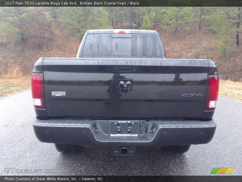 Brilliant Black Crystal Pearl / Black 2017 Ram 3500 Laramie Mega Cab 4x4