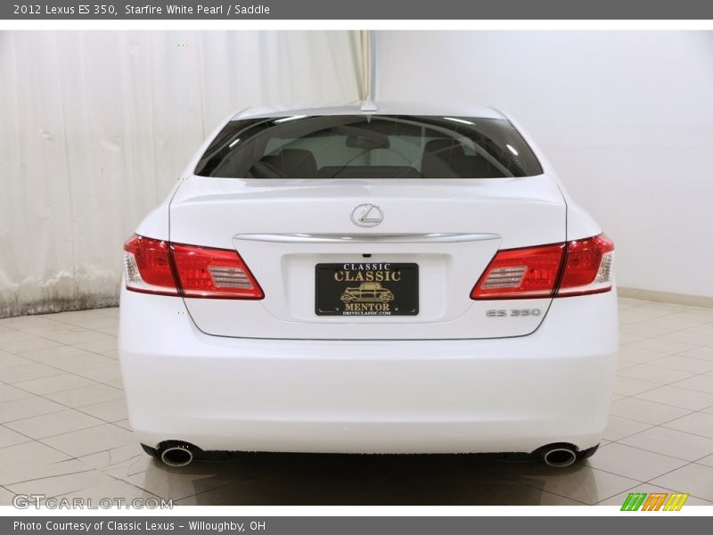 Starfire White Pearl / Saddle 2012 Lexus ES 350
