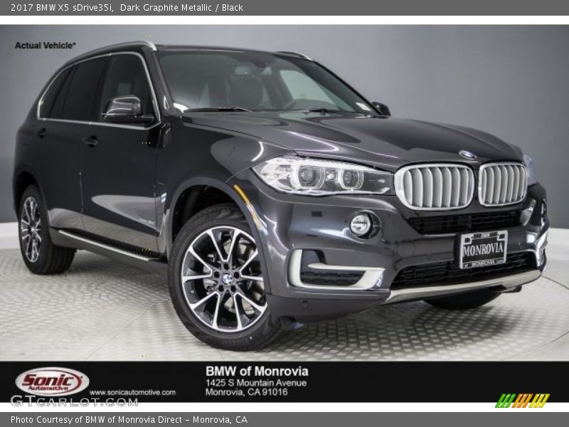 Dark Graphite Metallic / Black 2017 BMW X5 sDrive35i