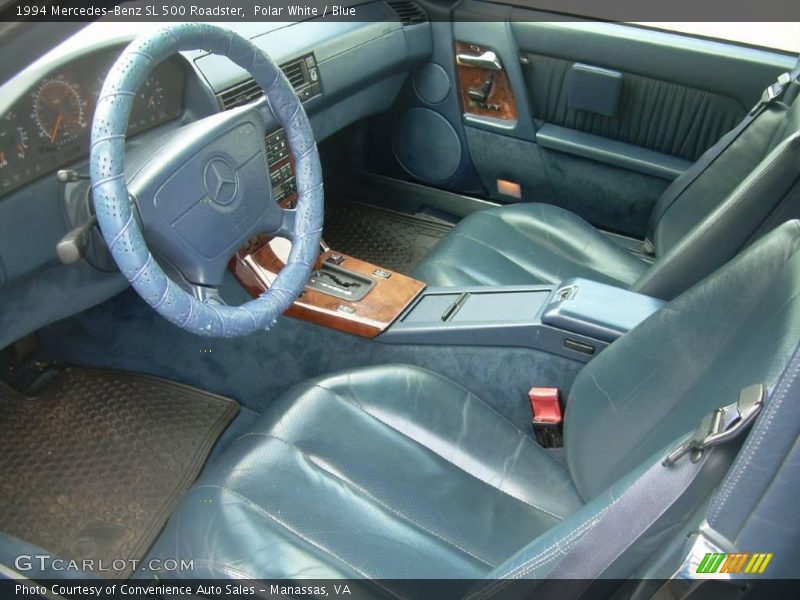 Polar White / Blue 1994 Mercedes-Benz SL 500 Roadster