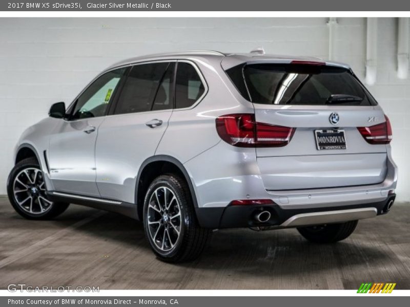 Glacier Silver Metallic / Black 2017 BMW X5 sDrive35i