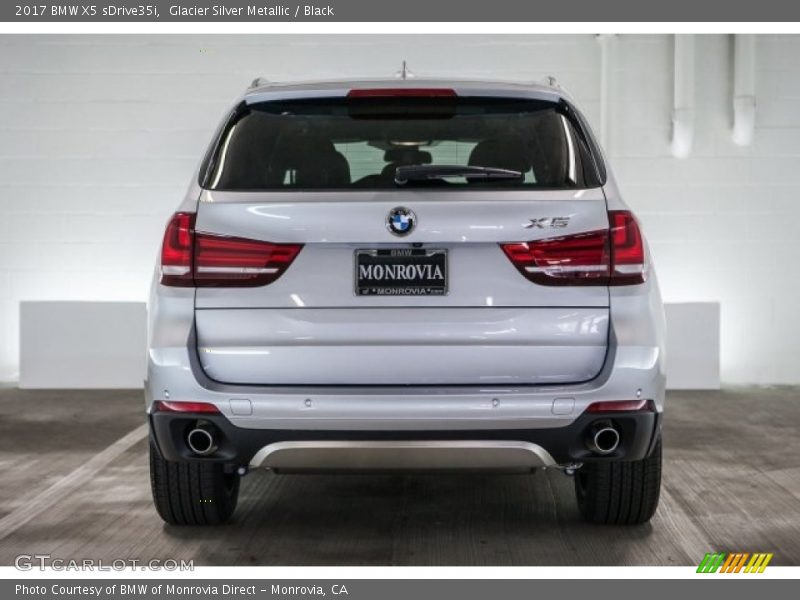 Glacier Silver Metallic / Black 2017 BMW X5 sDrive35i