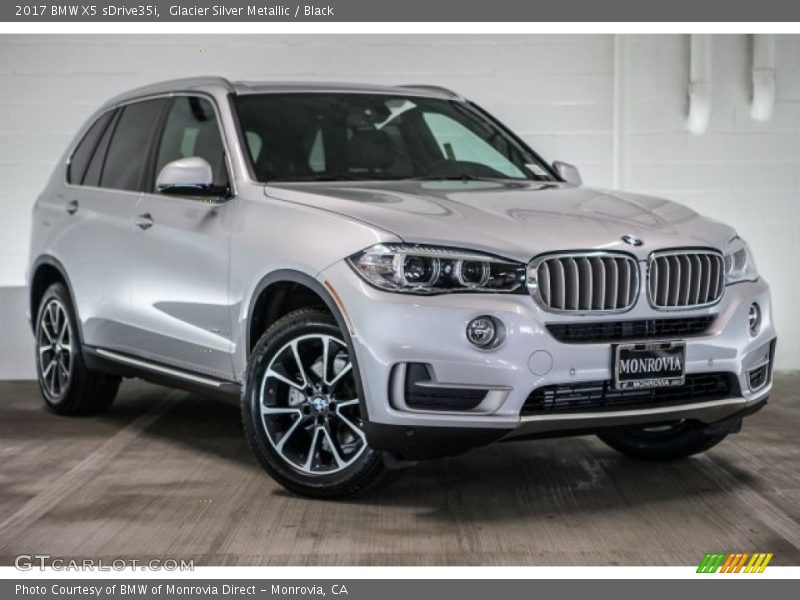 Glacier Silver Metallic / Black 2017 BMW X5 sDrive35i