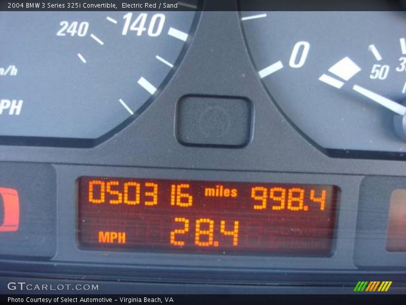 Electric Red / Sand 2004 BMW 3 Series 325i Convertible