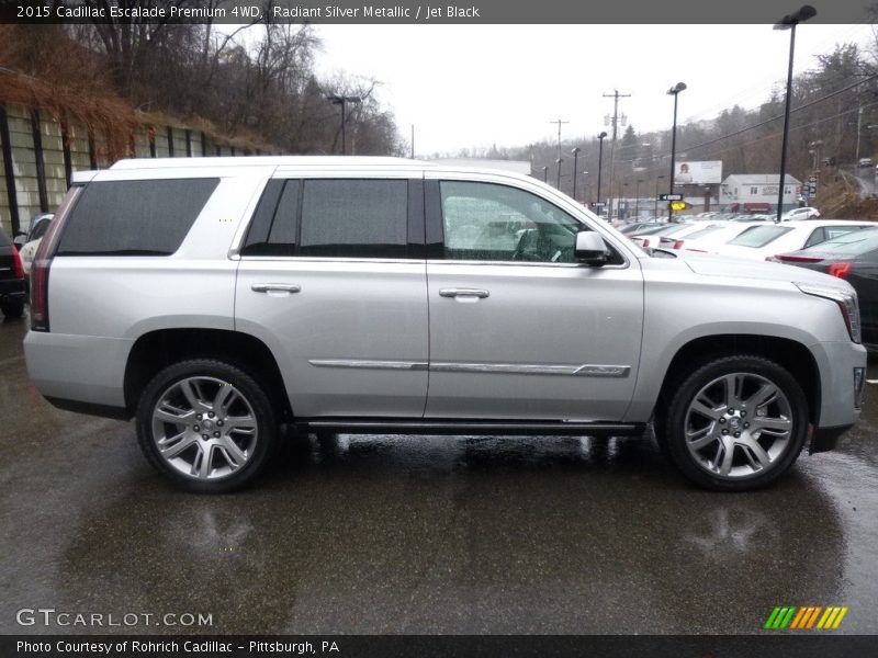 Radiant Silver Metallic / Jet Black 2015 Cadillac Escalade Premium 4WD