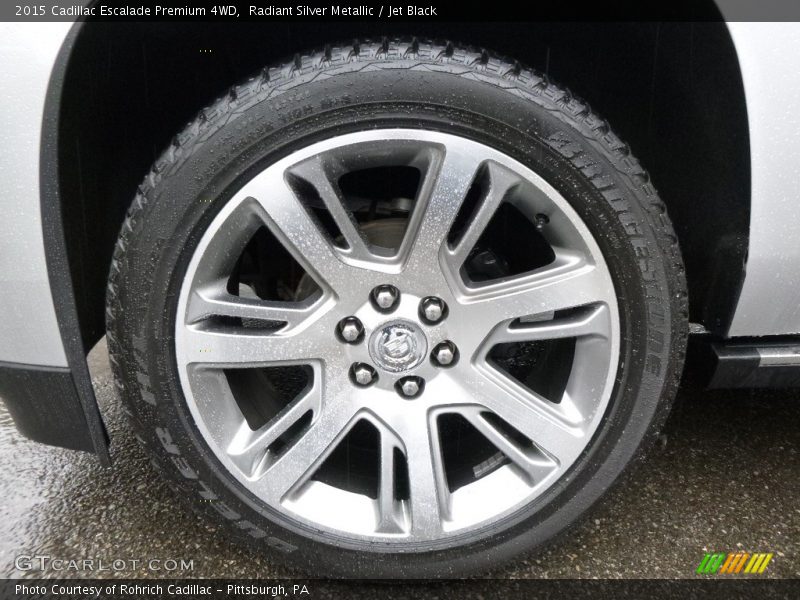 Radiant Silver Metallic / Jet Black 2015 Cadillac Escalade Premium 4WD