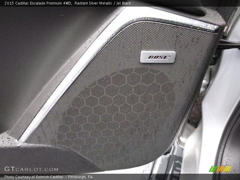 Radiant Silver Metallic / Jet Black 2015 Cadillac Escalade Premium 4WD