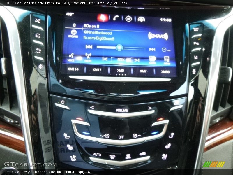 Radiant Silver Metallic / Jet Black 2015 Cadillac Escalade Premium 4WD