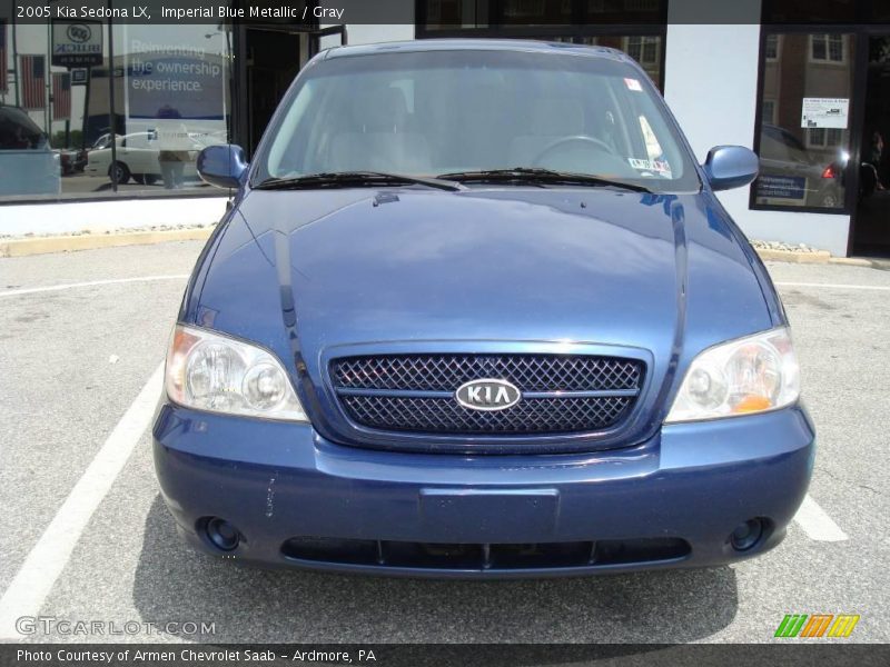 Imperial Blue Metallic / Gray 2005 Kia Sedona LX
