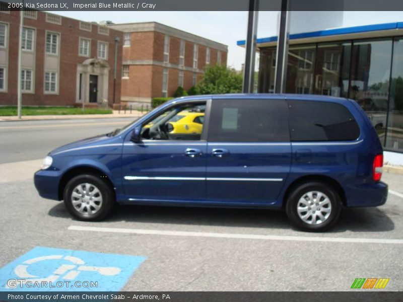 Imperial Blue Metallic / Gray 2005 Kia Sedona LX