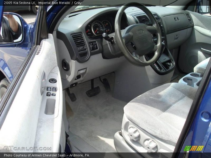Imperial Blue Metallic / Gray 2005 Kia Sedona LX