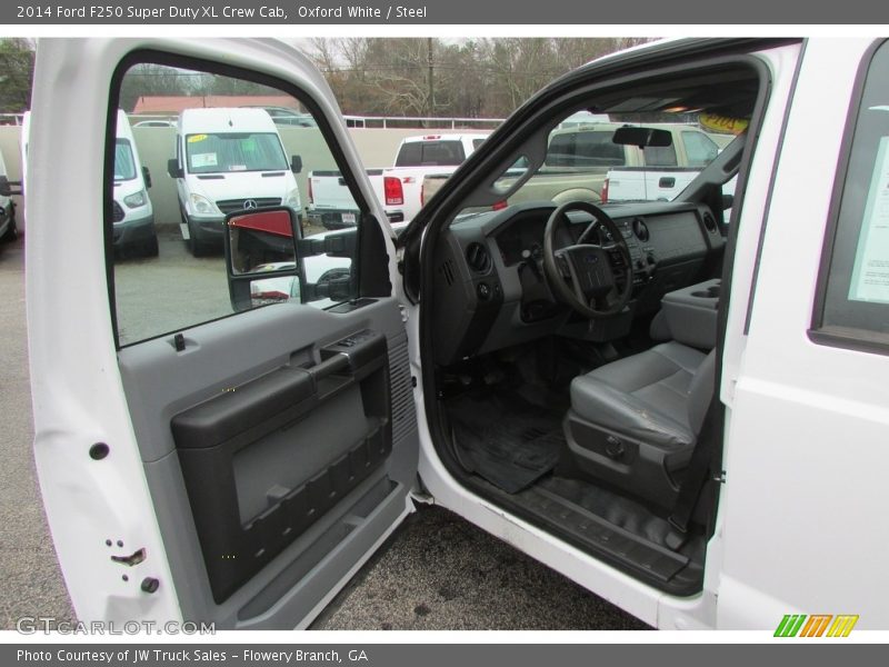 Oxford White / Steel 2014 Ford F250 Super Duty XL Crew Cab