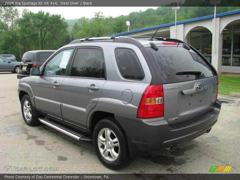 Steel Silver / Black 2006 Kia Sportage EX V6 4x4