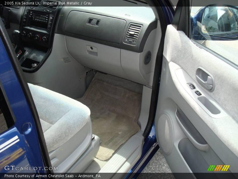 Imperial Blue Metallic / Gray 2005 Kia Sedona LX