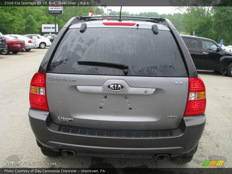 Steel Silver / Black 2006 Kia Sportage EX V6 4x4